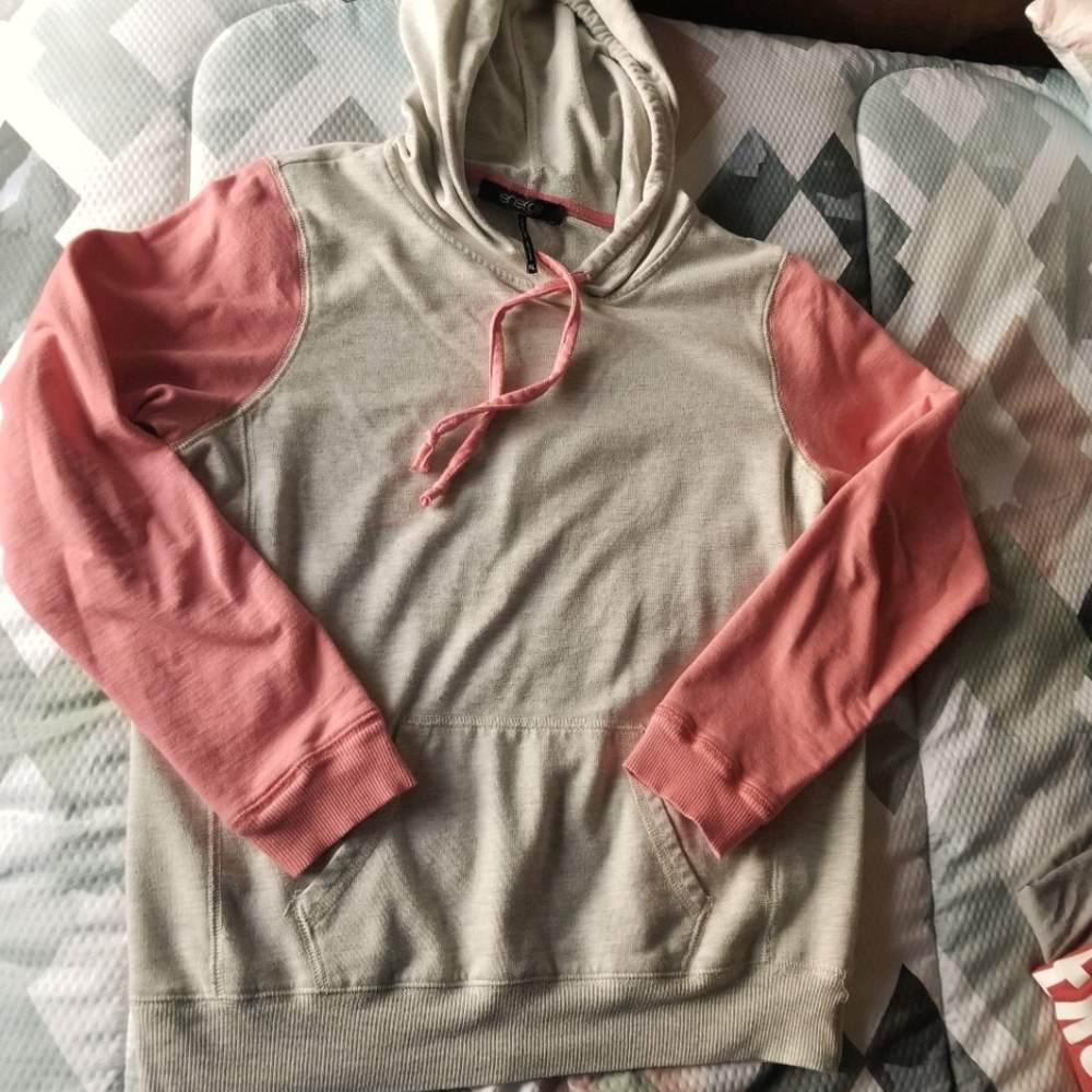 Girls pink/white hoodie